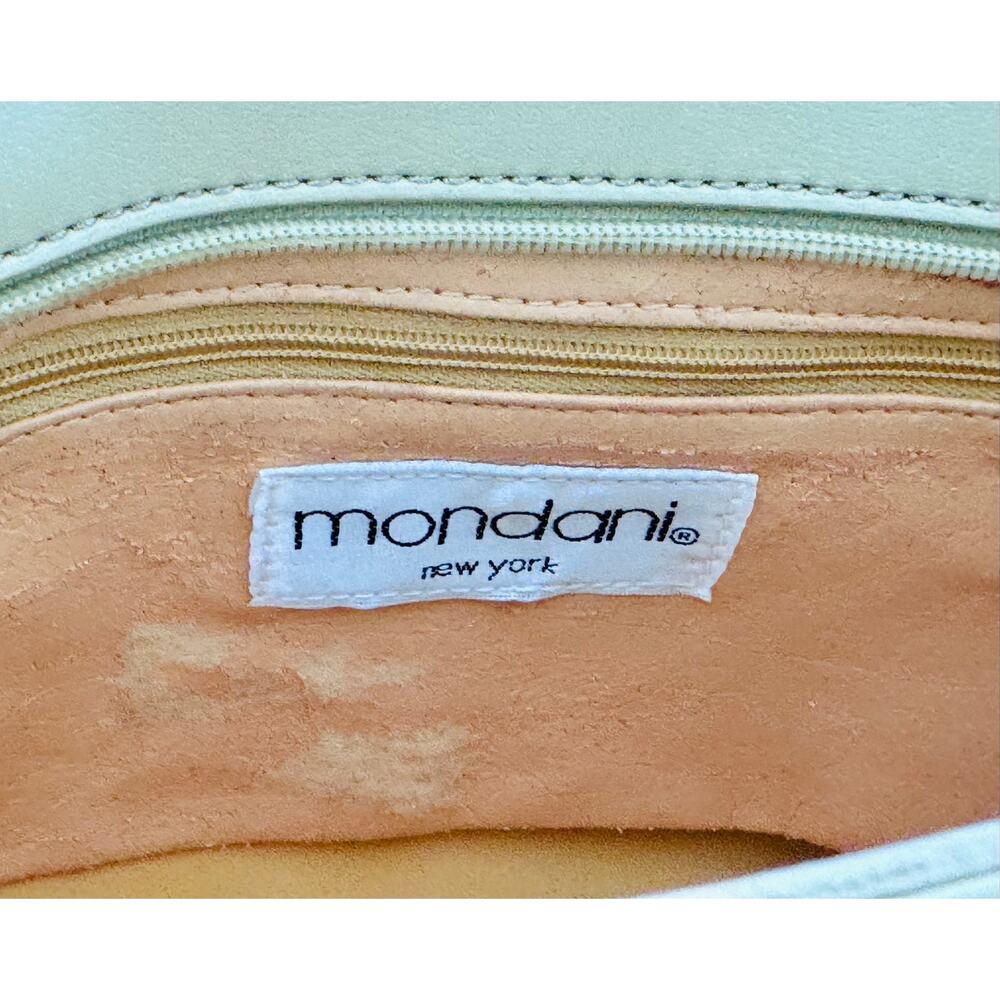 Mondani Soft Green Leather Tote and complimentary color Yellow Belt - Picture 6 of 7